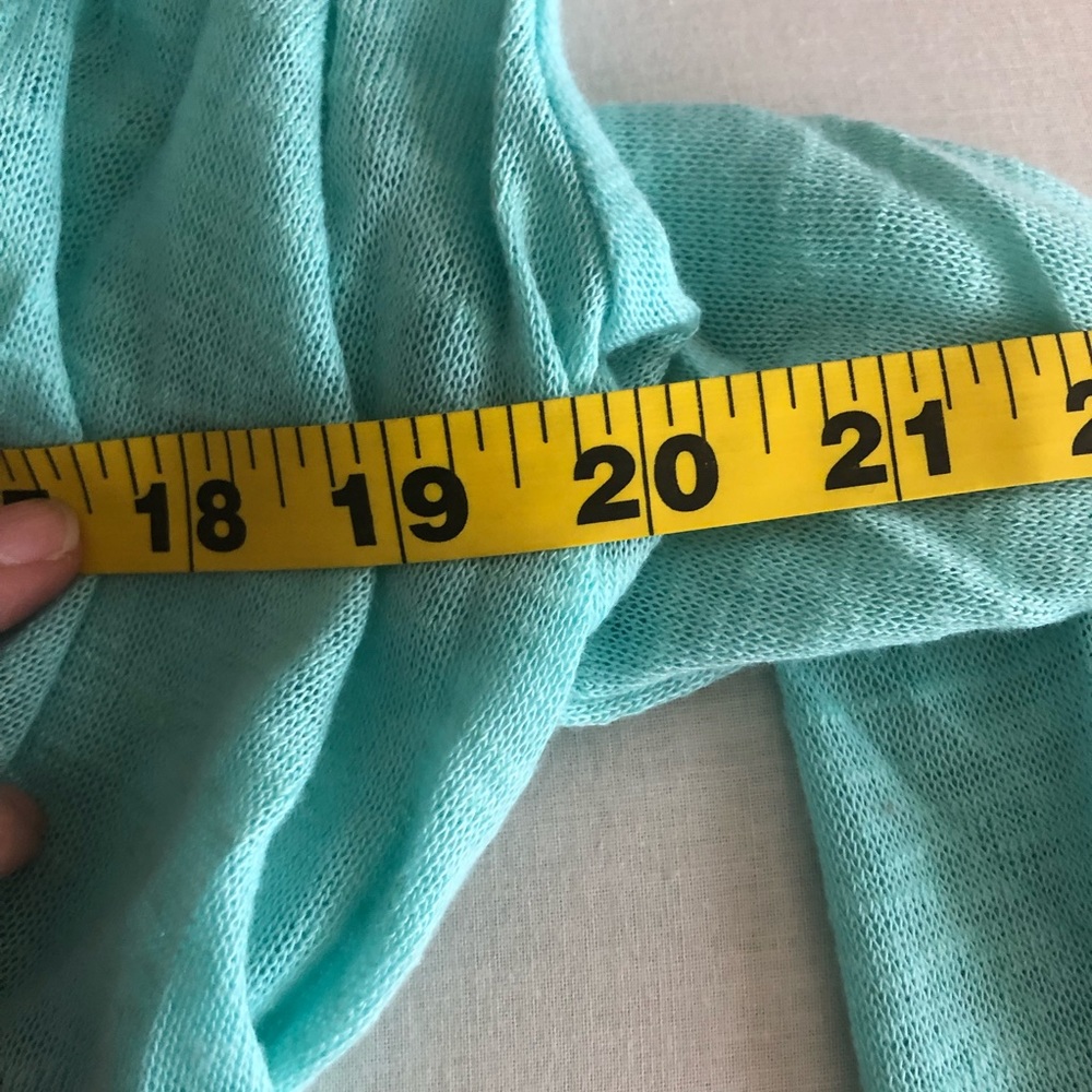 2/$10Hua Lan Mint Green Cowl Neck Long Sleeve Lightweight Soft & Cozy Top Size M - Picture 7 of 8